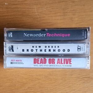 New Order, Dead Or Alive - 1980s Tapes (Lot of 3) 